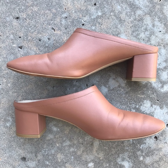 Everlane Day Block Heel Mule in Cognac - Picture 7 of 10